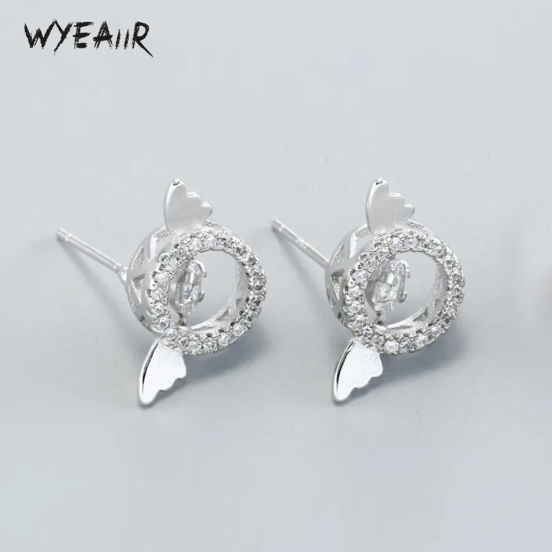 WYEAIIR модные корейские милые ангельские крылья простая литература серебряного