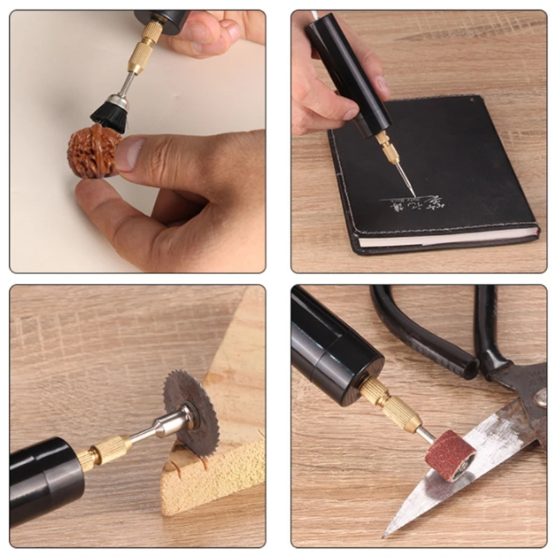 미니 전기 드릴 핸드 헬드 드릴 비트 키트, 에폭시 수지 보석 만들기 나무 공예 도구 5V USB 플러그 스크루 드라이버 도구 키트