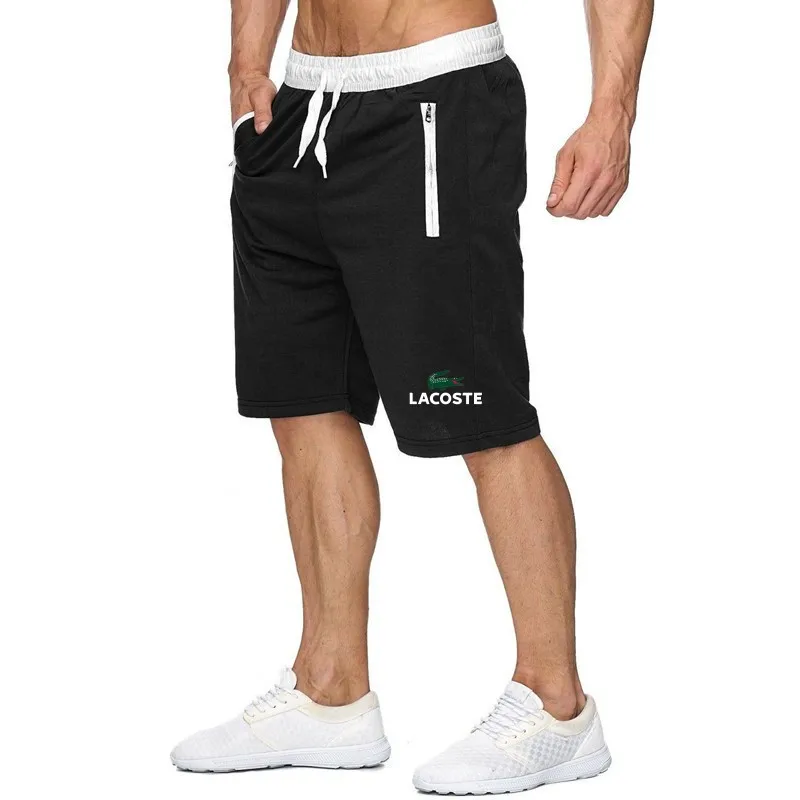 

Lacoste- Newest Summer Casual Shorts Men's Cotton Fashion Style Man Shorts Bermuda Beach Shorts Plus Size 4XL 5XL Short Men Male