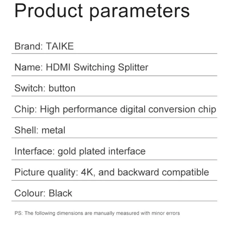Двухнаправленный HDMI 2,0 кабель переключатель сплиттер концентратор адаптер Plug And Play