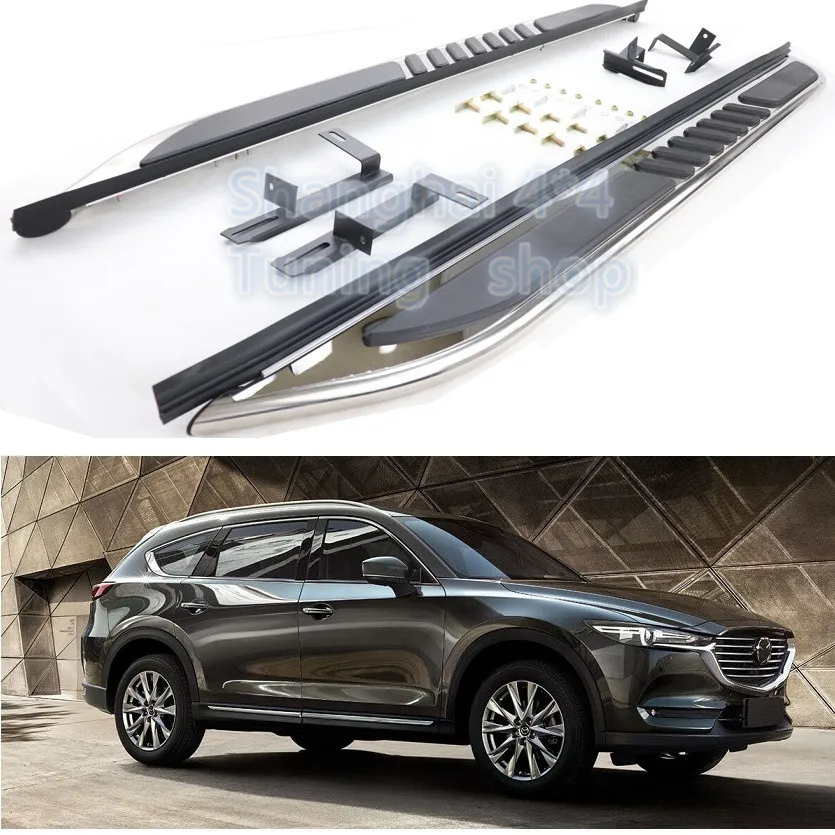 Высококачественная боковая подножка из нержавеющей стали для Mazda CX-8 CX8 2018 2019 2020 Nerf