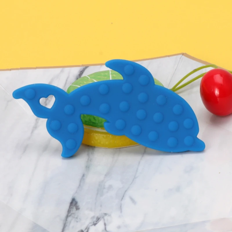 Детские Силиконовые Дельфин кроватки сенсорные игрушки DIY аксессуары для кормления силиконовый Прорезыватель 634F