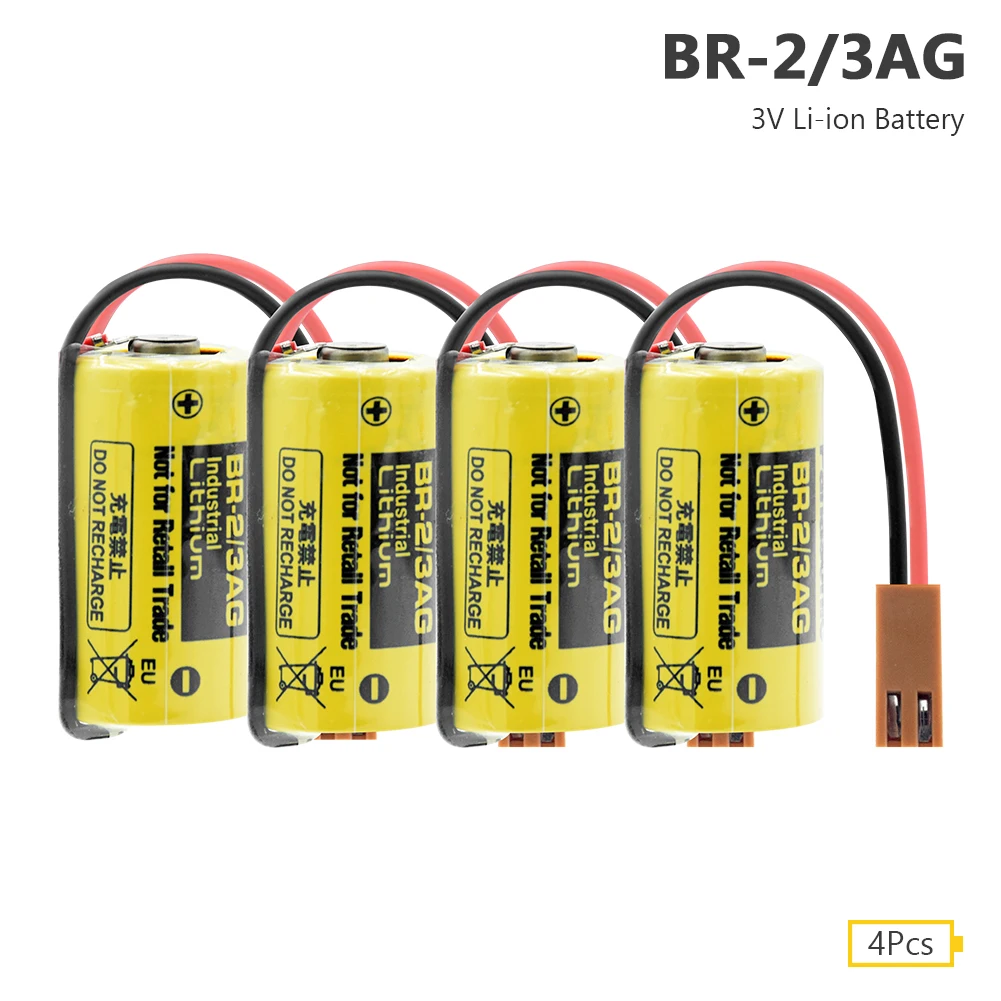 YCDC BR-2/3AG батарея 3V 1200 мА/ч, PLC управления FANUC литиевая батарея резервного аккумулятора 4 шт. батареи компьютера