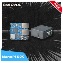RealQvol FriendlyELEC 2021 новые NanoPi R2S двойные Гбит/с Ethernet шлюзы поддержка OpenWrt LEDE SSR V2ray Linux плата Rockchip RK3328