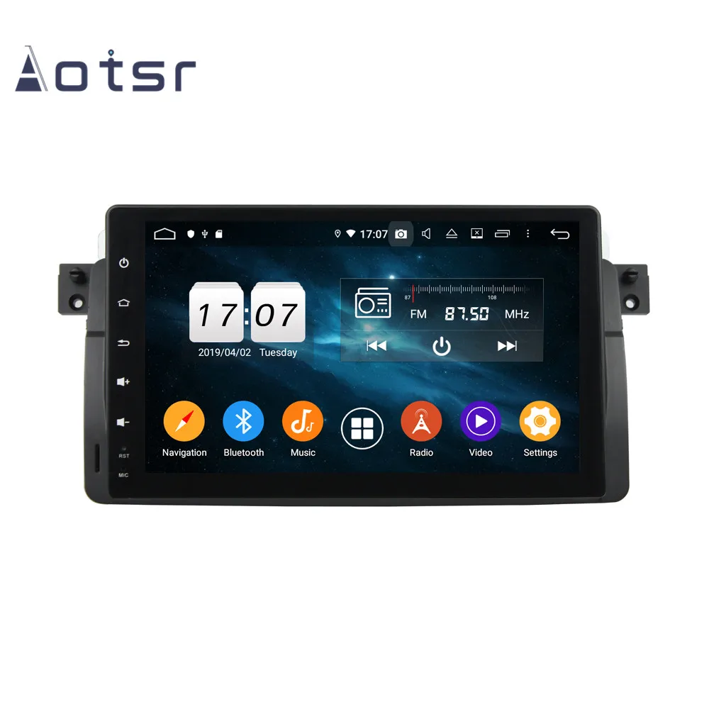 Android 9 0 4 + 64G DSP ips Автомобильный плеер gps навигация для BMW M3 E46 1998 1999 2000 2005