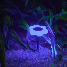 Творческий светодиодный на солнечных батареях шесть-лист газонная лампа для сада Открытый Газон садовый светильник вилла для украшения ландшафта