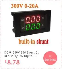 Dykb DC 200V 0-500A кулометр измерителль батареи монитор напряжение тока мощность литий-ионная Lipo Lifepo4 свинцовый тестер кислотности