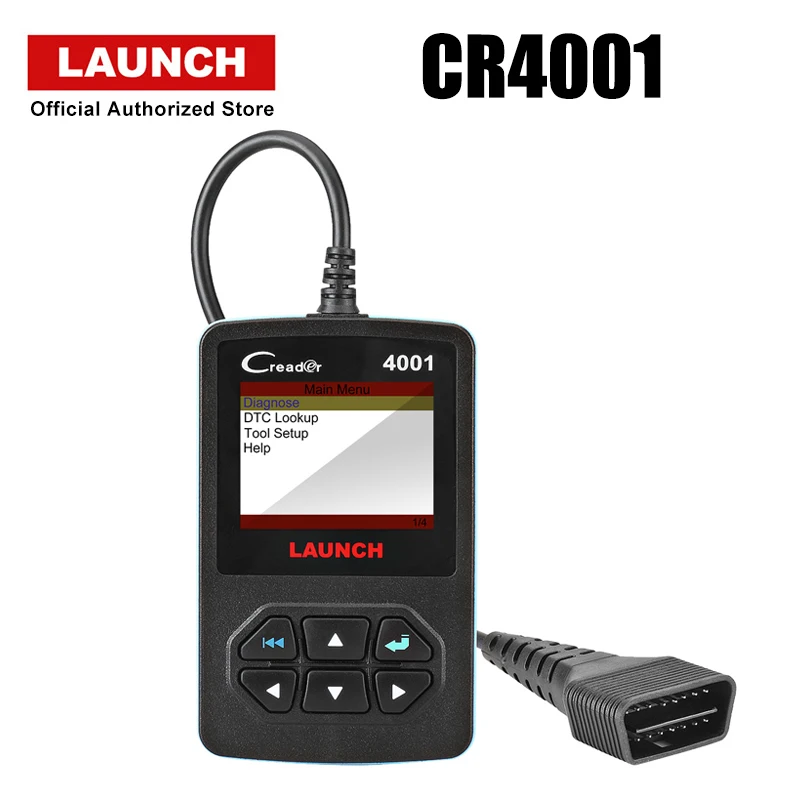 LAUNCH CR4001 OBD2 автомобильный считыватель кода для проверки двигателя светильник выключения I/M проверка состояния готовности и поиск кодов неисправностей