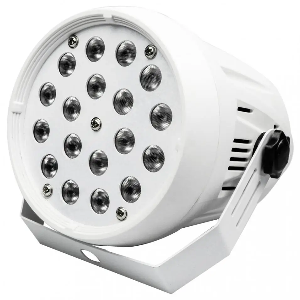 18LED красочный Par сценический светильник круглый вспышка Голосовое управление Диско/DJ/клуб/бар/КТВ/светильник для рождественской вечеринки с DMX-512