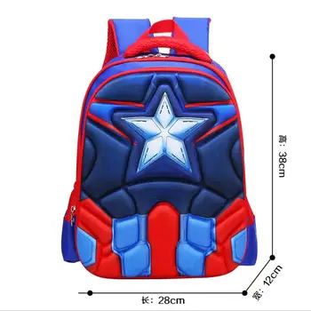 

New Children School Bag Boys Girls Captain America Cartoon Kindergarten Schoolbags Kids Orthopedic Backpacks