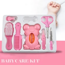 Ножницы для ногтей для новорожденных детей, инструмент для ухода за детьми, маникюрный триммер, инструменты, термометр, гребень, безопасный детский набор для здоровья, ролевые игрушки