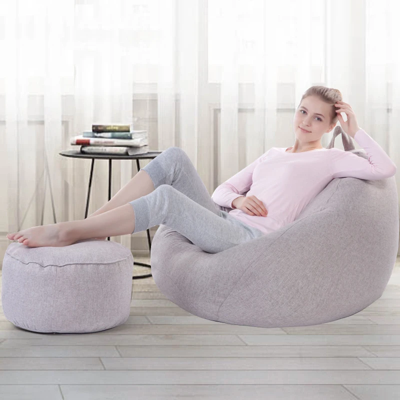 VESCOVO Medium size sandalye bean bag lazy bag relax chair bean puff sofa for bedroom living room