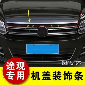 

stainless steel Front Grille Around Trim Racing Grills Trim for Volkswagen Tiguan Tiguan L 2010-2019 Car Styling