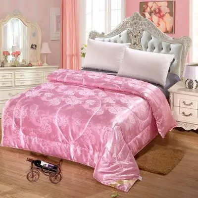 Лоскутные одеяла, тонкие одеяла, роскошные белые жаккардовые одеяла, летние одеяла, 1 шт., покрывало на кровать, европейский стиль - Цвет: pink bed cover