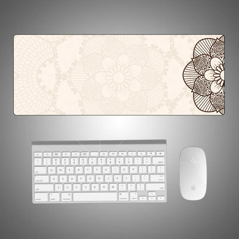  Retro Style Large Gaming Mouse Pad Waterproof and Sweatproof Table Mat Fresh Style Locking Office C