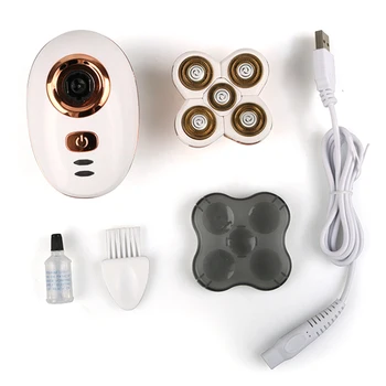 

Shaver Trimmer Electric USB Rechargeable Beard Facial 5 Heads Razor Multifunction Safe Grooming Hair Removal Waterproof Cordless