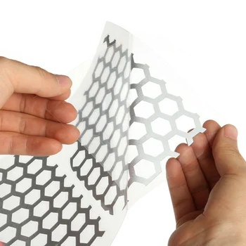 

Car Tail Light Stickers Black Honeycomb Decal For Ford Mustang 2015 2016 2017