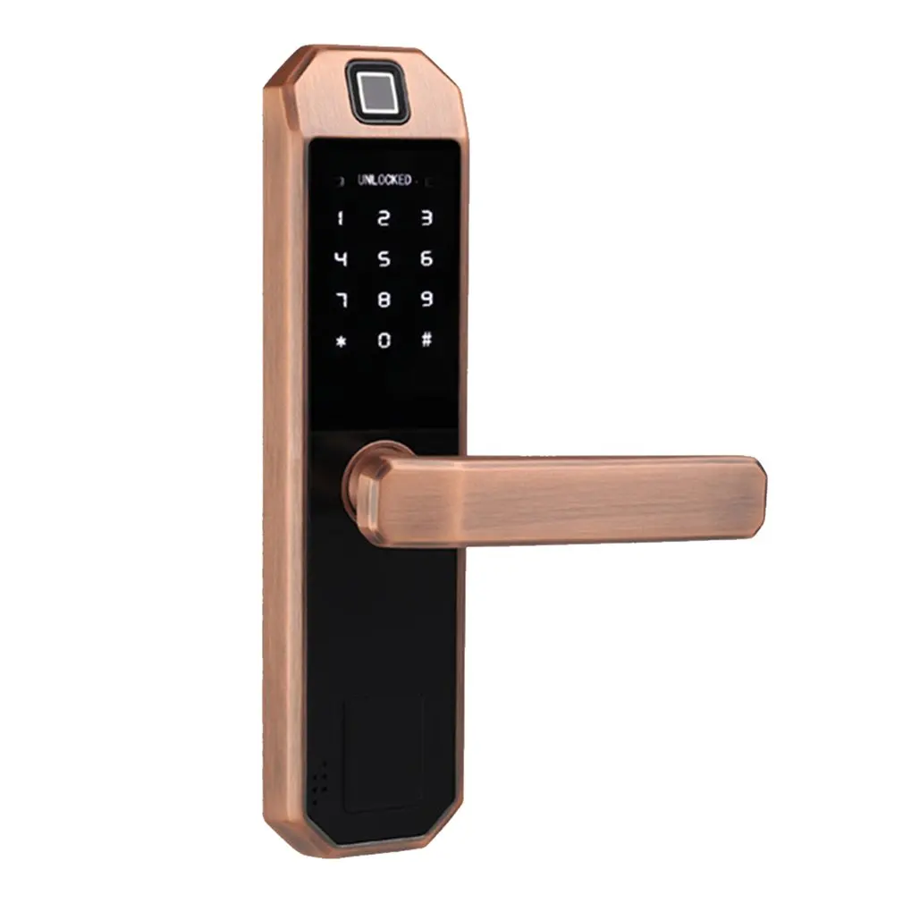 

Indoor Wooden Door Fingerprint Lock Home Security Double Tongue Door Lock Electronic Digital Smart Lock for Home Office