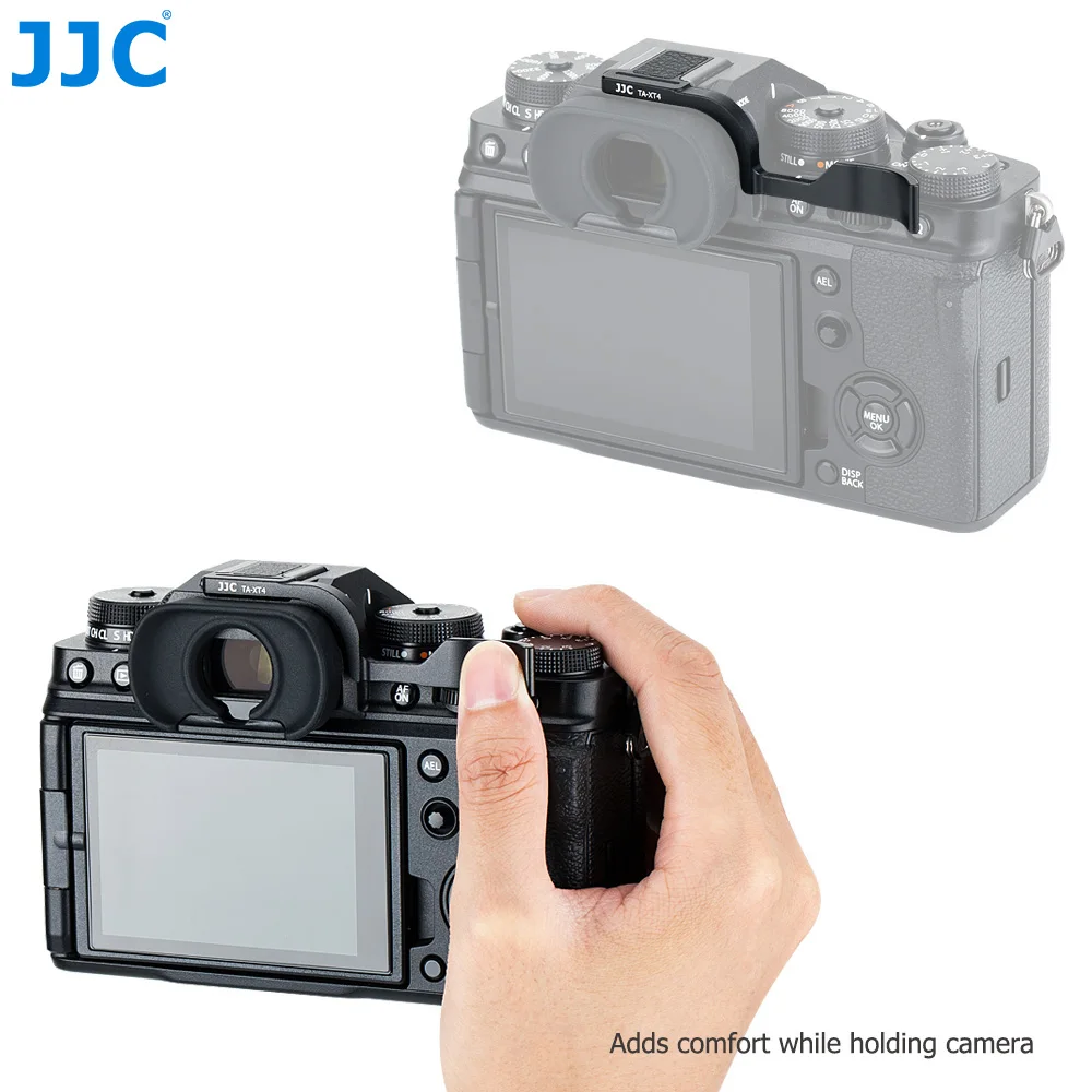 JJC Deluxe Металлическая Ручка для Fujifilm Fuji X T4 T3 XT4 XT3 с поддержкой большого пальца и