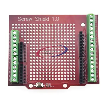 

Proto Screw Shield Assembled Prototype Terminal Expansion Board Module For Arduino IO I/O UNO R3 MEGA2560 Double Side SMT Solder