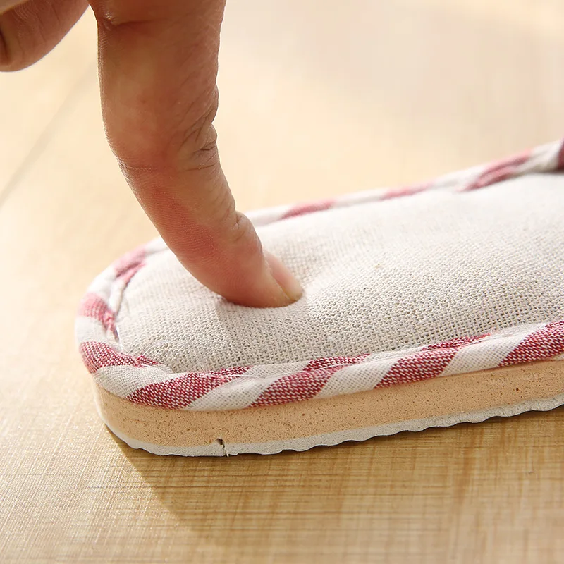 Women Indoor Slippers Floor Flat Shoes Spring Autumn Linen Flip Flops Home Slippers Female Comfortable Women Slippers Indoor Shoes