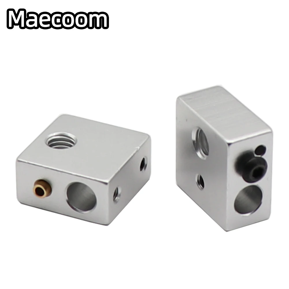 MK7 MK8 알루미늄 히터 블록, 인쇄 헤드 핫 엔드 히팅 블록, 3D 프린터 Anet a6 a8 i3, 20x20x10mm, 20x20x10mm