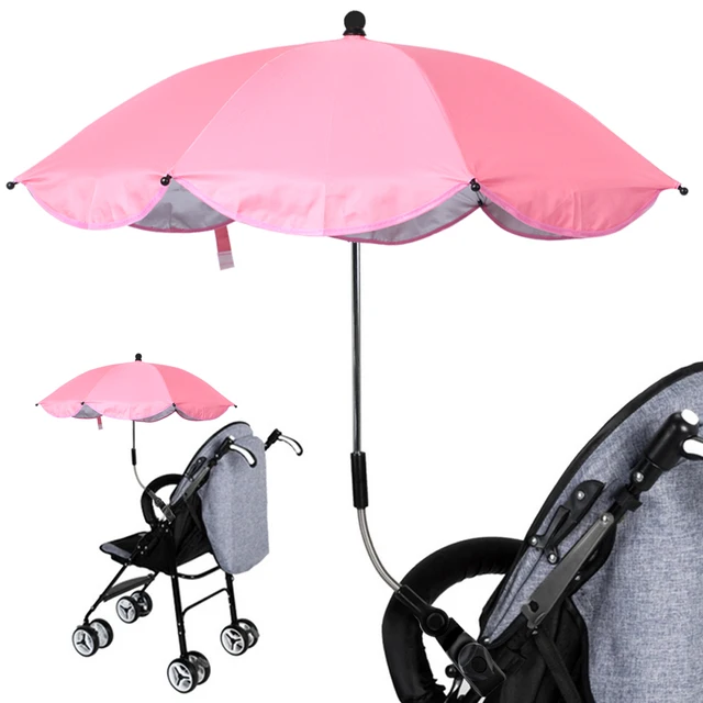 pink parasol for buggy