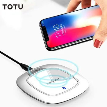 

TOTU 5V/2A 9V/1.67A Input Qi Quick Charing Wireless Charger with LED Indicator For Mbile Phone