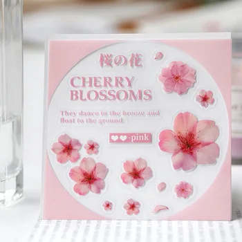 

Delicate Flowers Sticker Pack Lovely Floral PVC Sticker 105mm*105mm 6 Packs Mixed