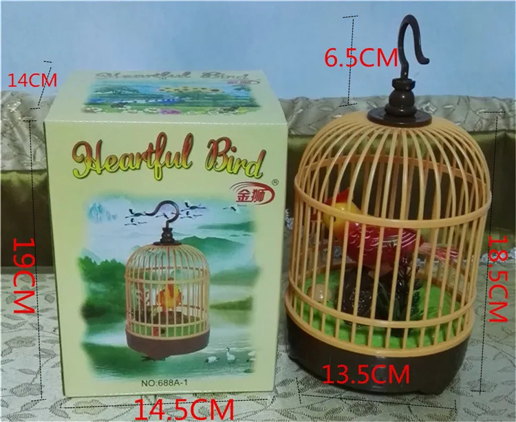Electric CHILDREN'S Toy Birds Birdcage Will Call Talking Moving Electric Toys Educational Fun Model Bird