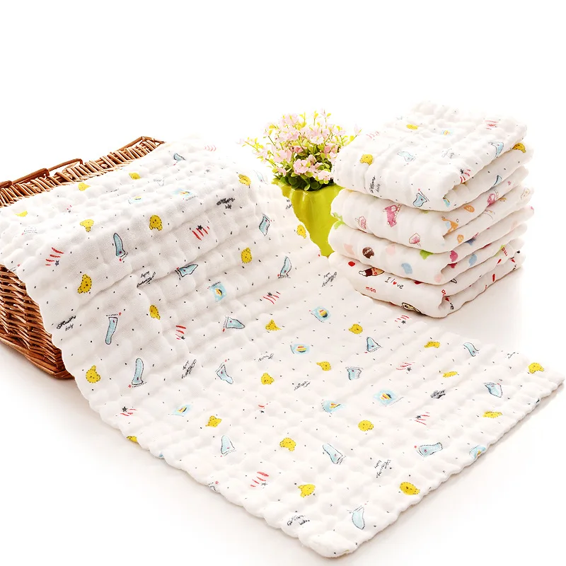 25*45cm gauze cotton baby handkerchief square towel muslin cotton infant face towel wipe cloth Appease Towel