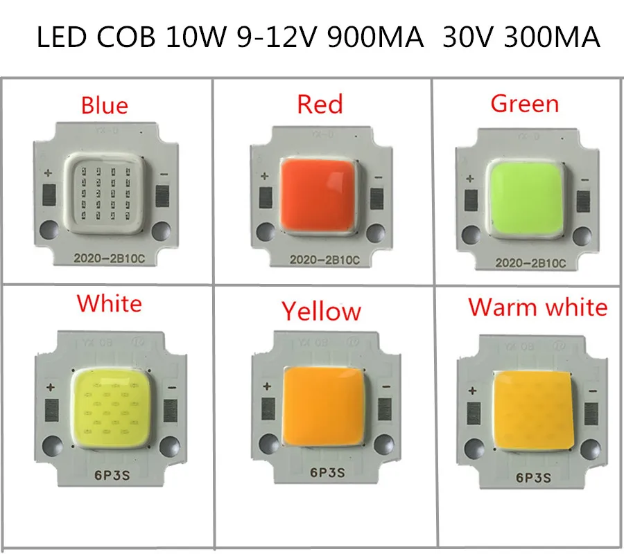 SMD-LED-COB-de-alta-potencia-cuentas-de-luz-de-10W-12V-900MA-30V-300MA ...