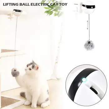 

Electronic Motion Cat Toy Interactive Cat Teaser Toy Yo-Yo Lifting Ball Electric Flutter Rotating Interactive Puzzle Pet Toy