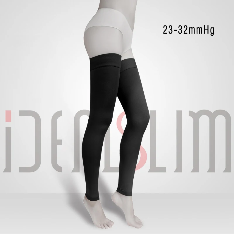 IDEALSLIM 23-32 мм Hg компрессионные чулки Варикозное расширение вены компрессионные бедра Hihg рукав для женщин