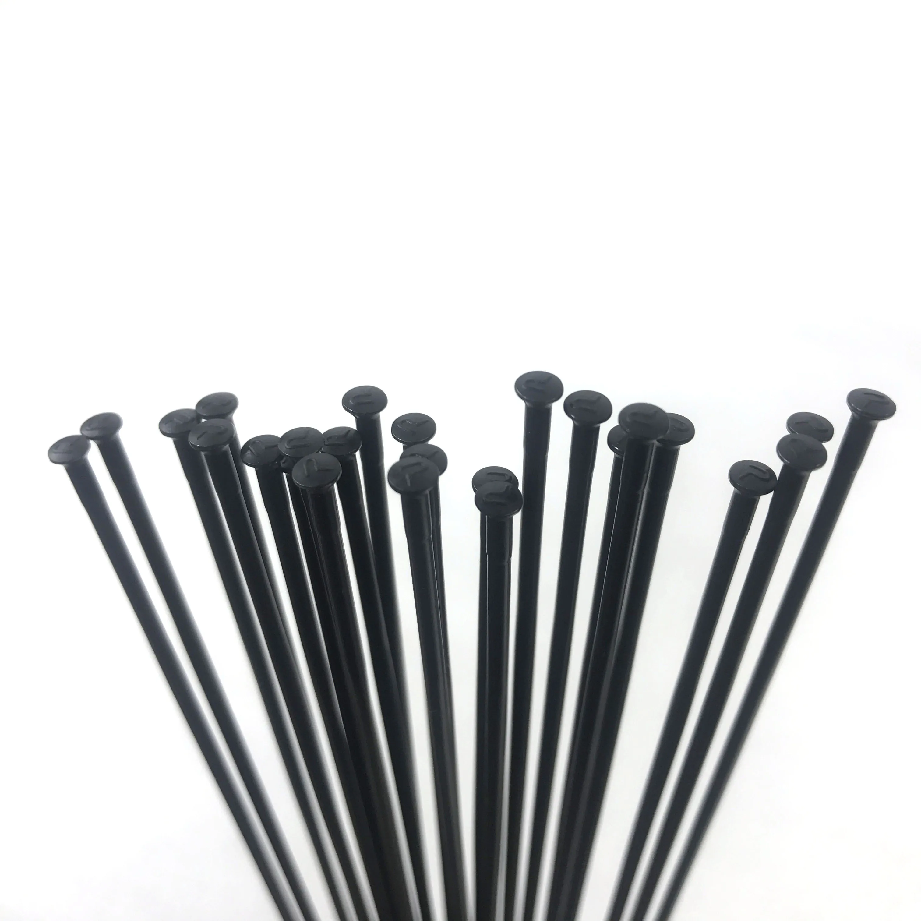 12pcs/lot Pillar Aero Wing 20 straight pull Gauge 14 2.0mm Black 220-306mm stainless steel spokes original thread XC CX racing