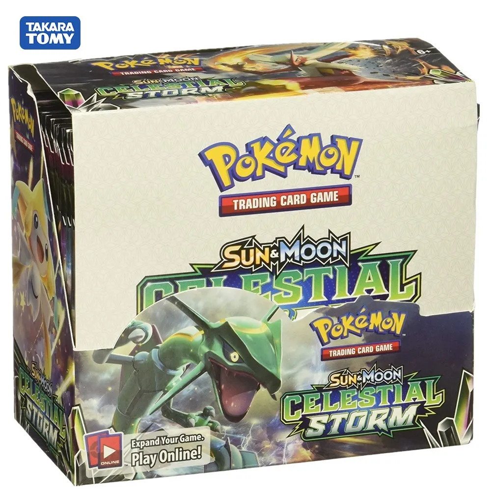 

324pcs/box Pokemon Cards TCG: Sun & Moon Celestial Storm 36-Pack Booster Box Trading Card Game Kids Toys