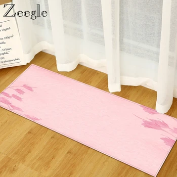 

Zeegle Carpet Anti-slip Kitchen Rug Flannel Soft Living Room Carpet Absorbent Hallway Floor Rug Bedside Carpet Mat Kids Room Rug