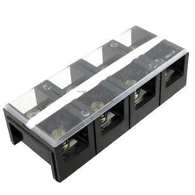 

600V 200A Double Row 4 Position Screw Terminal Barrier Strip