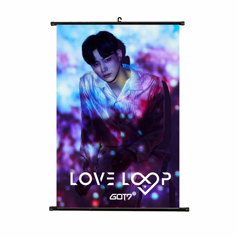21*30 см Kpop GOT7 висячий плакат любовная петля альбом концертный kpop GOT7 Висячие Фото Ткань Высокое качество Новые поступления