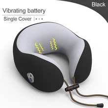 Многофункциональная подушка для отдыха на шее, для путешествий, для сна, u-образный подголовник, мягкая, для дома, офиса, массажная подушка, переносная, электрическая, терапия