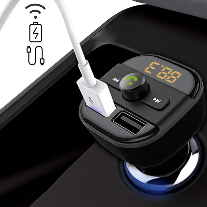 Высокое качество Bluetooth автомобильный комплект беспроводной fm-передатчик двойной USB зарядное устройство аудио mp3-плеер