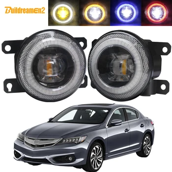

2in1 Car Front Bumper Fog Light Assembly LED Angel Eye Daytime Running Lamp DRL 30W 8000LM 12V For Acura ILX 2013 2014 2015 2016