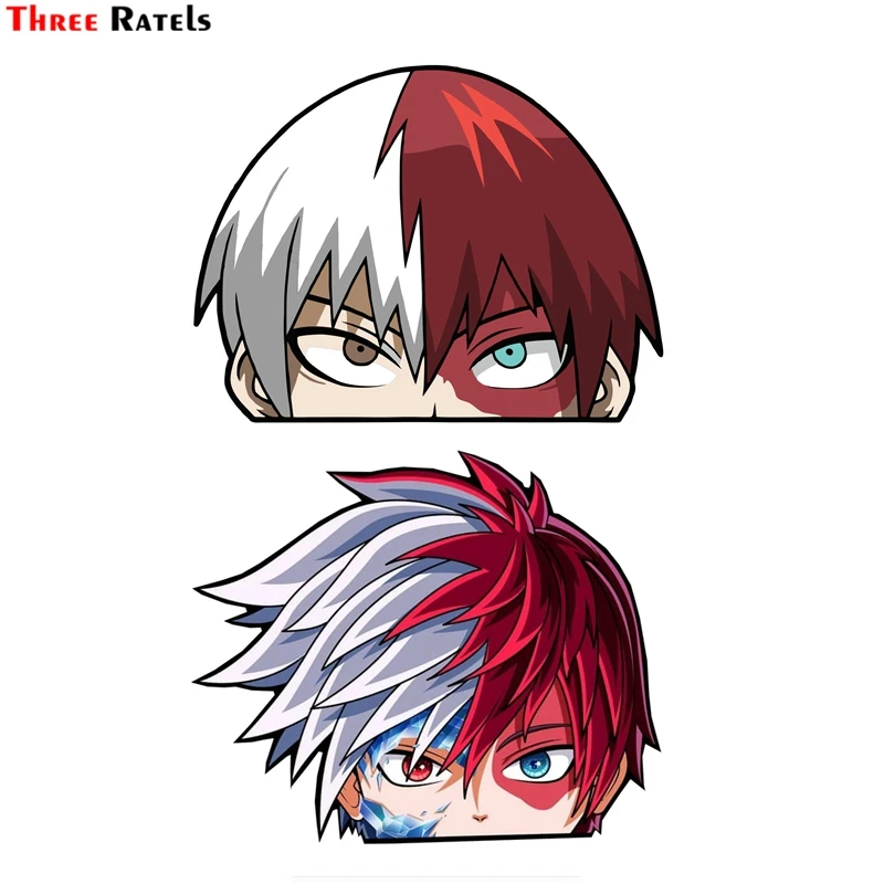 three ratels fc42 3d shoto todoroki peeking anime car sticker vinyl pvc decal for truck kid s room wall laptop kitchen waredrobe car stickers aliexpress