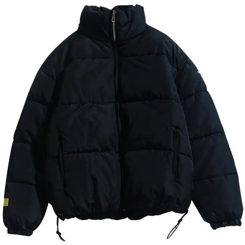 Winter Coat Men's Warm Parkas Streetwear Cotton Coats Slim Male Jackets Solid Windproof Padded Coat Mens Clothing