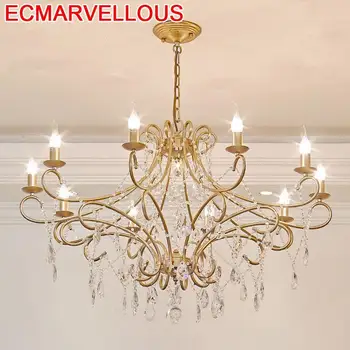 

Bambini Lustre Pendente Vintage Decoracao Para Casa Crystal Lampen Modern Suspension Luminaire Loft Hanging Lamp Pendant Light