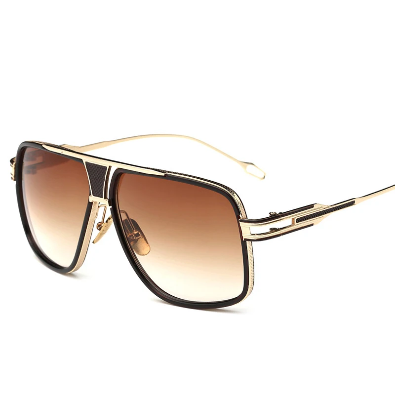 VISION Square Pilot Sunglasses Men Driving 2020 Male Luxury Brand Sun Glasses For Metal Designer Cool Shades MIRROR retro | Аксессуары