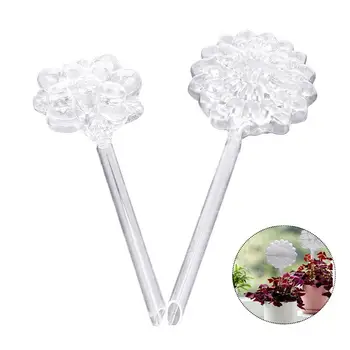 

2Pcs Watering Globes Chic Automatic Novel Glass Garden Supplies Drip Ball Garden Waterer Watering Bulbs