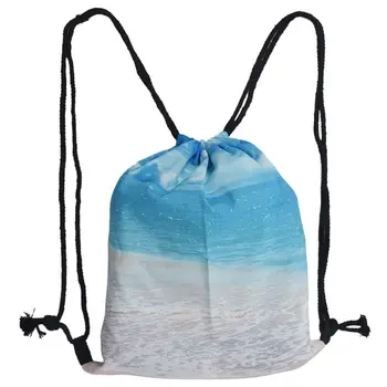 

Lovely 3D Printed Unisex Backpacks bags Drawstring Rucksacks big Capacity Schoolbag for Young men & Women(blue)