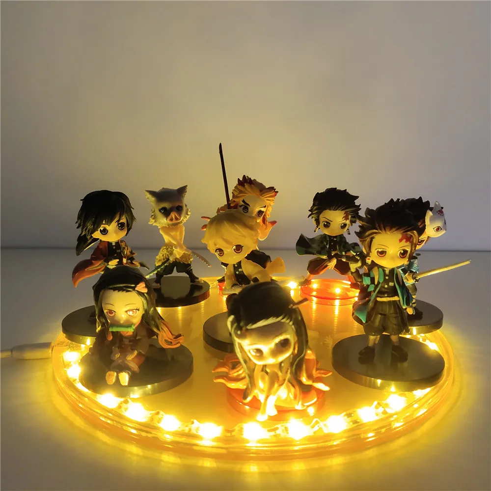 6 Pçs/Conjunto Brinquedos Bonecos De Boneco Demon Slayer Tanjirou