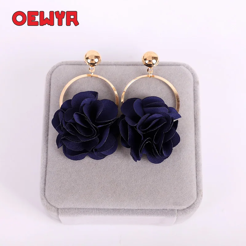 3 Boho серьги в форме цветов, модные женские серьги, большие круглые свадебные женские серьги ручной работы, Висячие ювелирные изделия, подарки для женщин - Окраска металла: 3
